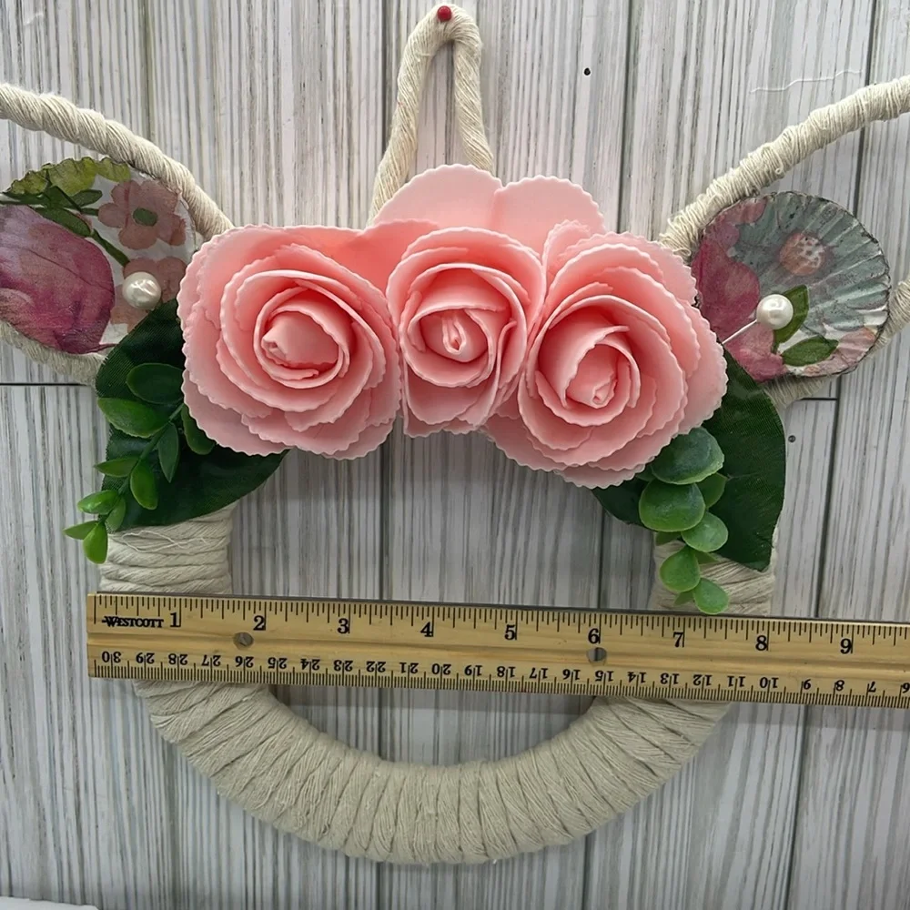 Handmade Easter 🐣 Pink flower crown special for decorating girls' rooms